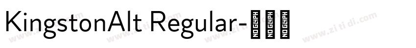 KingstonAlt Regular字体转换